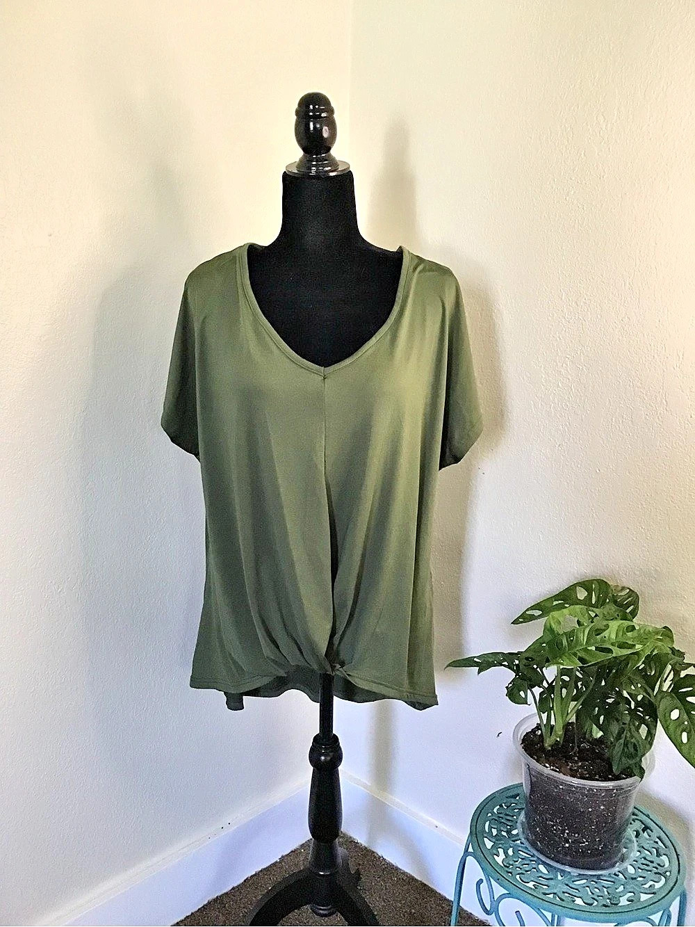Love2Wear Green Short Sleeve Tunic